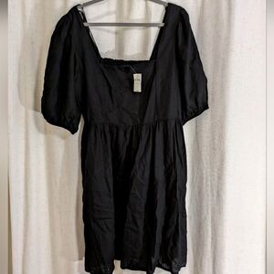 LBD -square neck, puff sleeves, never been worn